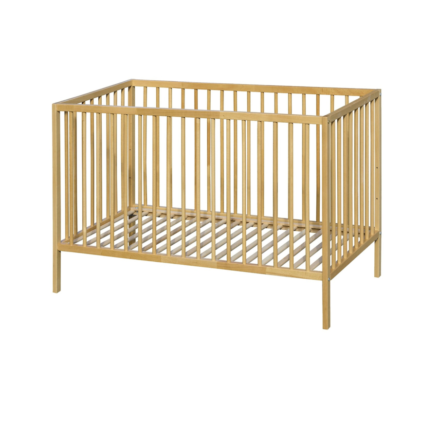 Lit Bébé Jad Sans Roulettes 60X120Cm - Chêne Lits bébés