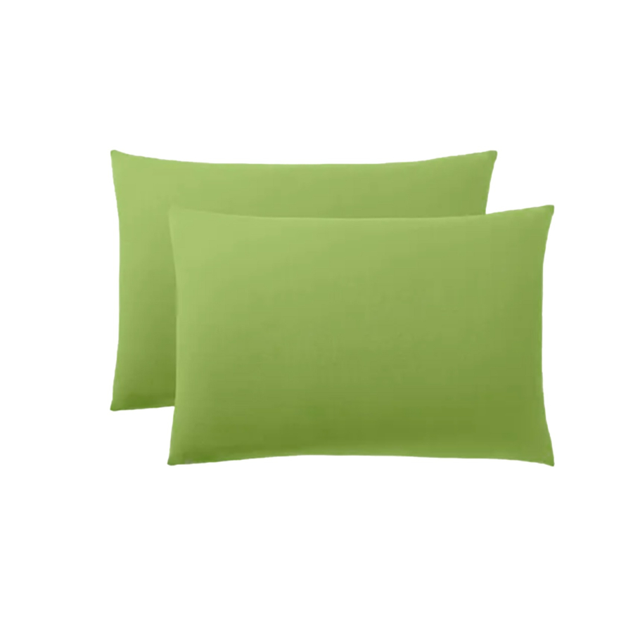 2 Taies D'Oreillers 50X70Cm - Vert Taie d'oreiller