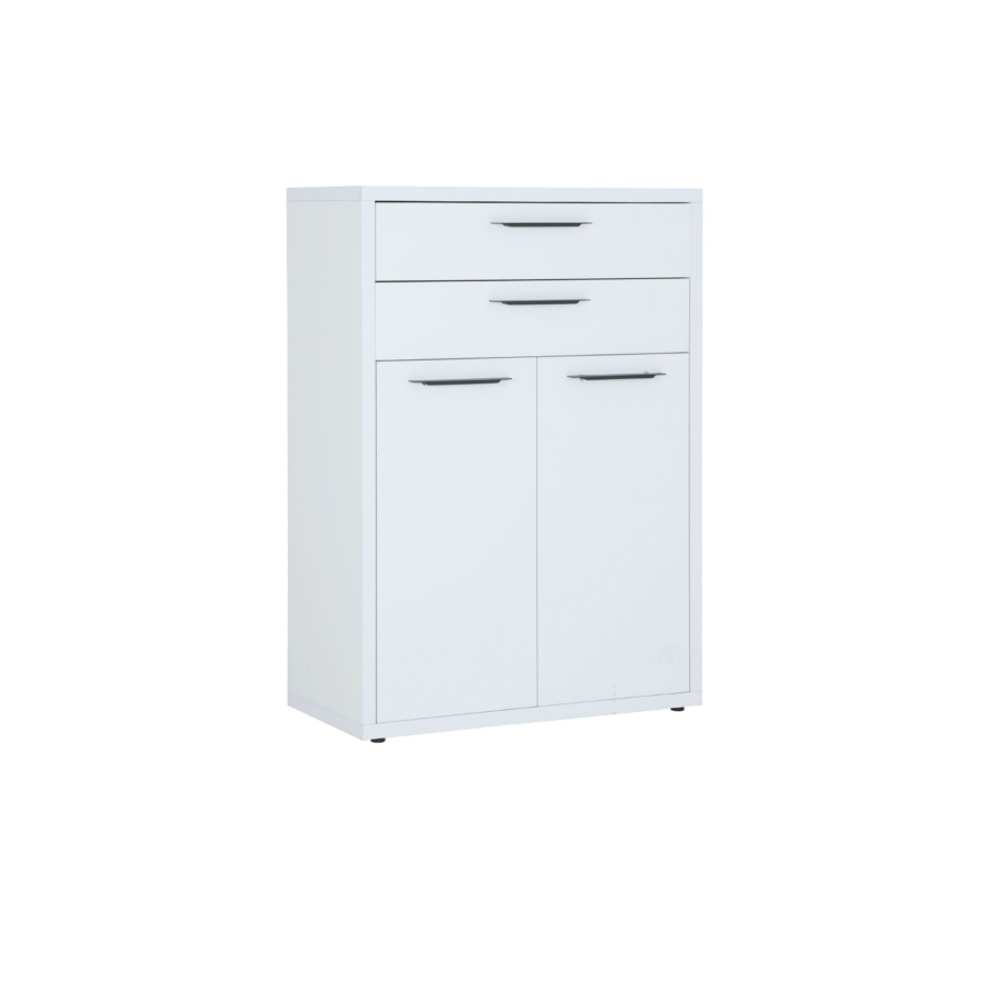 Élément De Rangement Disegno 2 Portes + 2 Tiroirs - Blanc Bons plans Bureaux