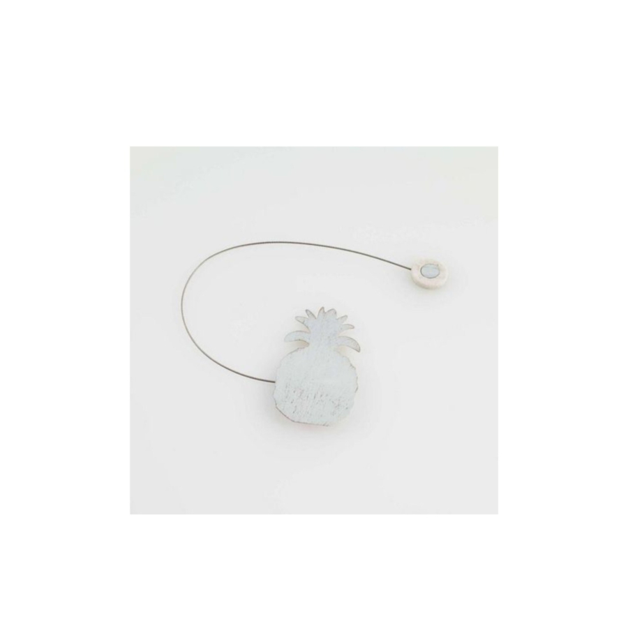 Embrasse Aimantée 30X8 X4.5Cm - Blanc / Or Tringles et accessoires rideaux