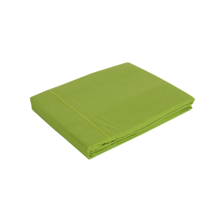 Drap Plat Point Bourdon - Pistache Draps