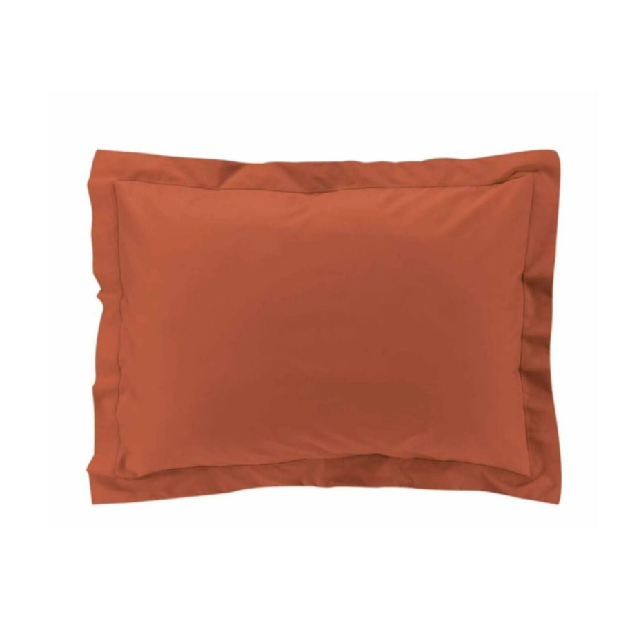 Taie D'Oreiller 50X70Cm Percale - Terracotta Taie d'oreiller