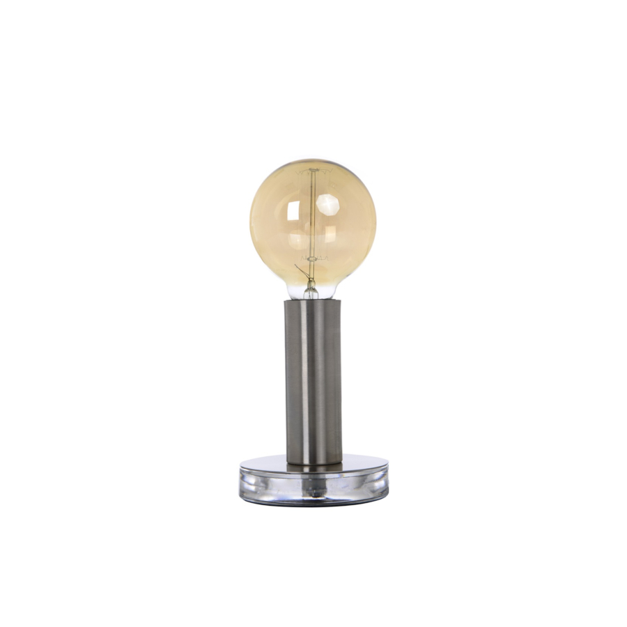 Lampe De Table En Métal - Silver Promotions