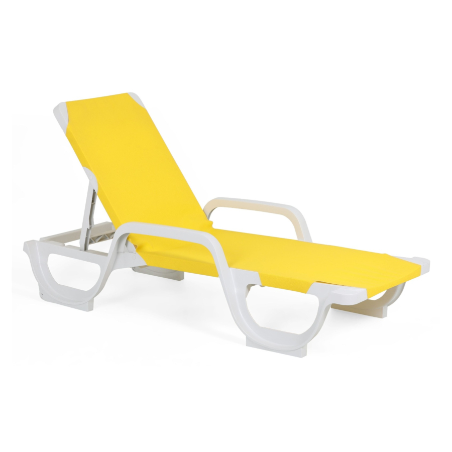 Bain De Soleil Lena - Jaune / Blanc Soldes été vague 2