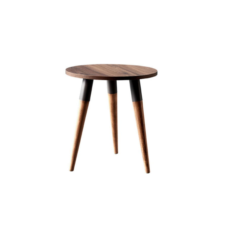 Table De Coin Flemens 45X45X51Cm - Taupe / Chêne Tables basses