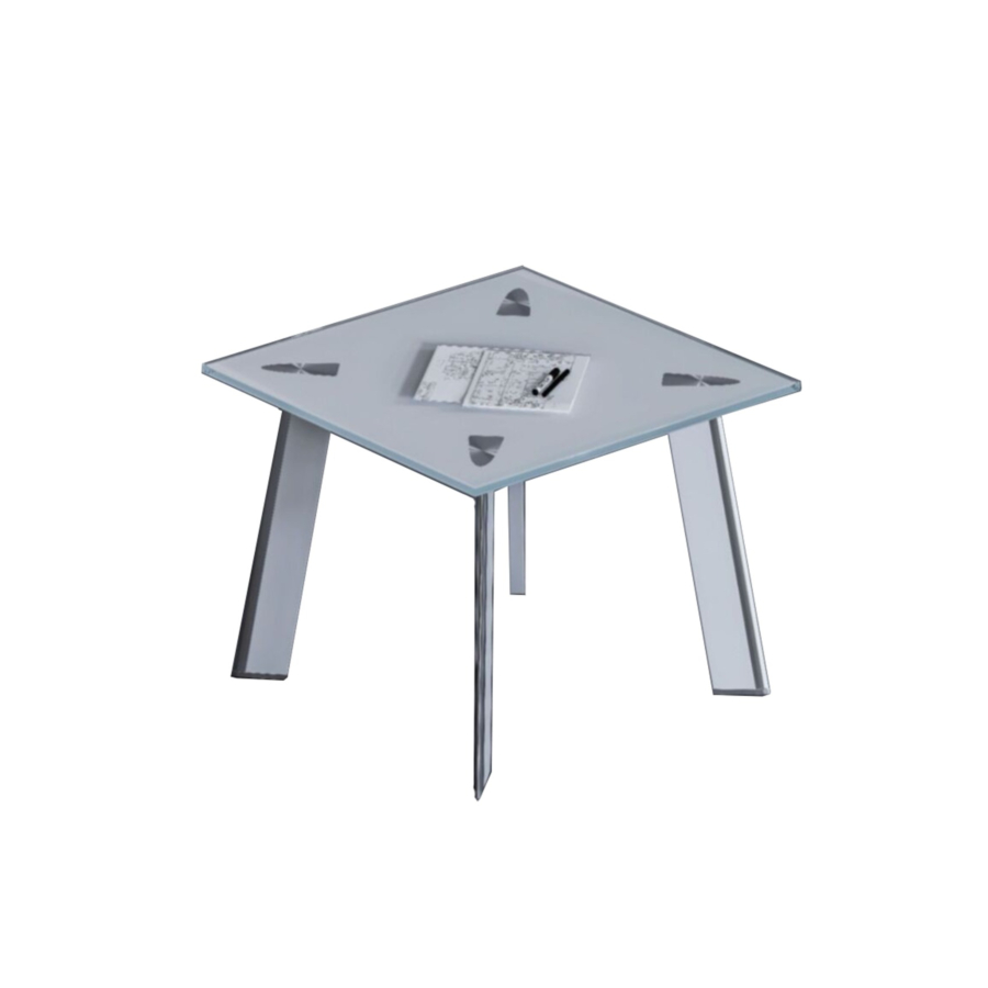 Table De Café Carrée Shiraz - Blanc Mobilier Pro