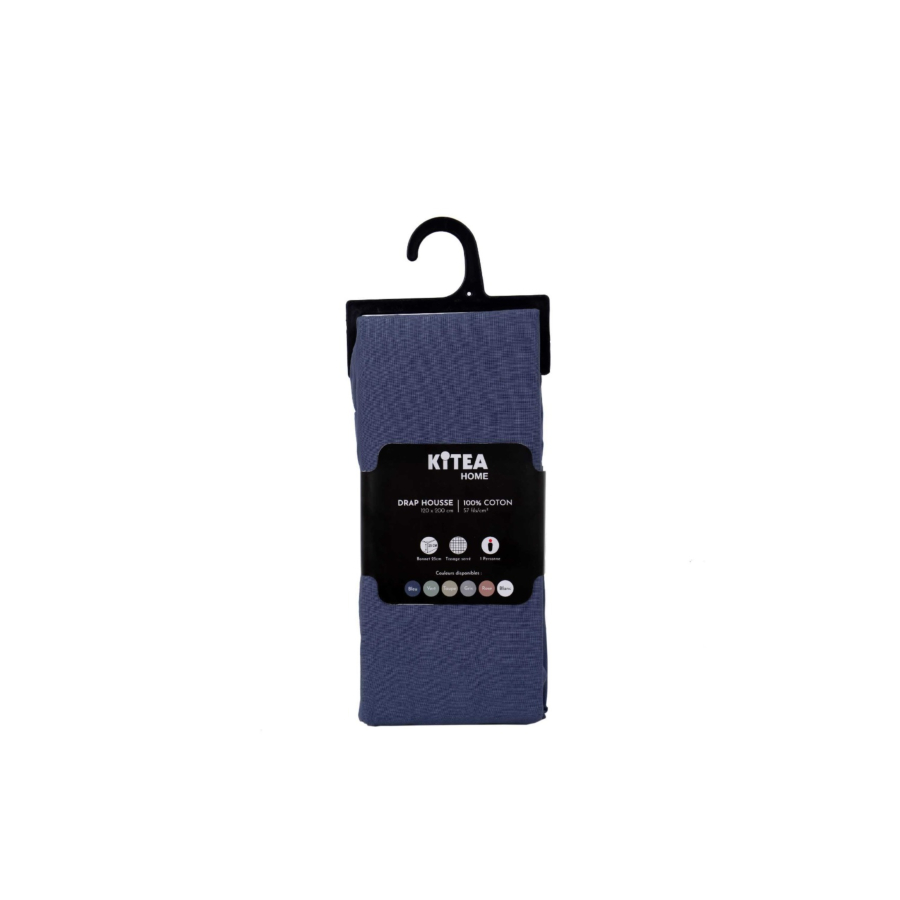 Drap Housse Today 4 - Gris Bleu Draps
