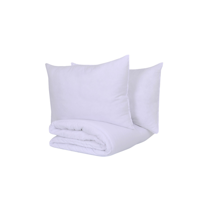 Couette Conedmar Avec 2 Oreillers - Blanc Textile blanc