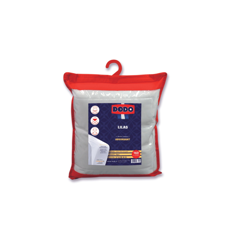 Protège Matelas Dodo Lilas Absorbant - Blanc Protège Matelas