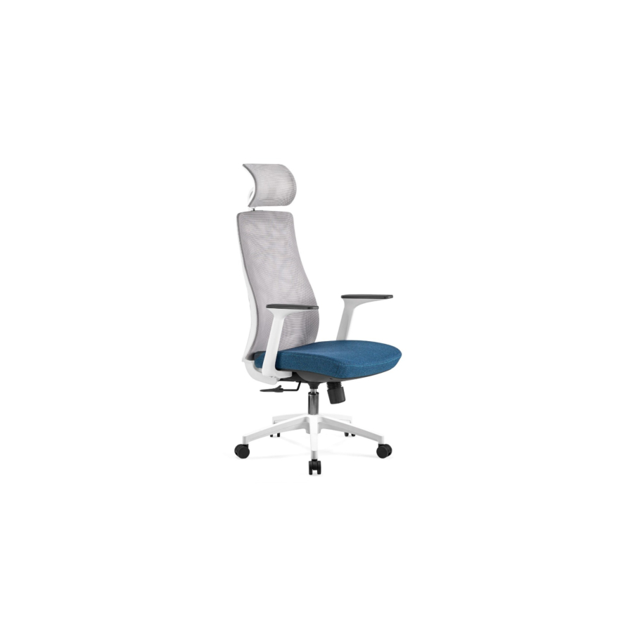 Fauteuil Président Beirut - Gris / Bleu Bons plans Bureaux
