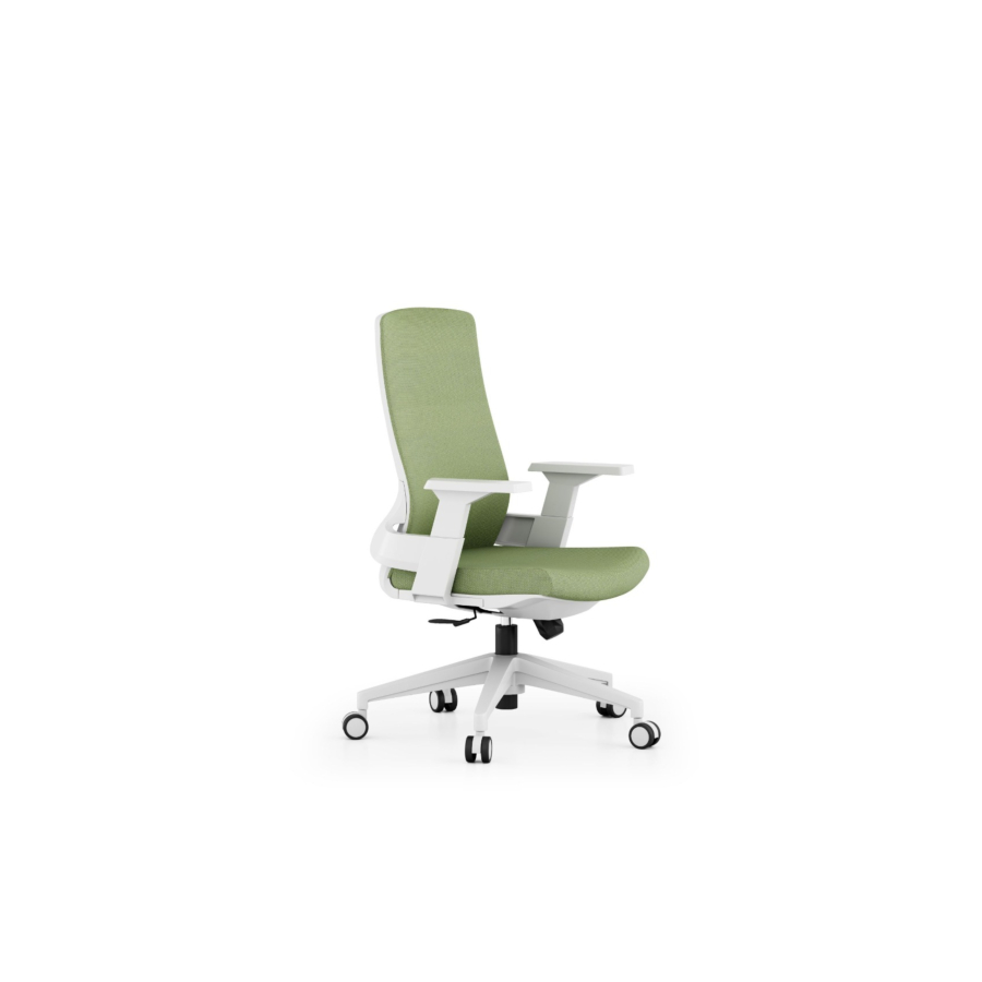 Fauteuil Sénateur Bari - Vert / Blanc Fauteuil Sénateur