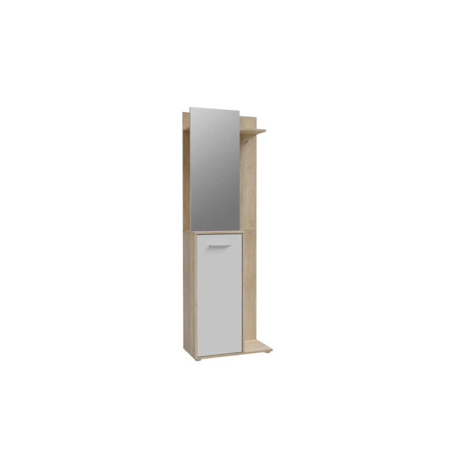 Vestiaire Areel Avec Miroir +1 Porte Armoires rangements