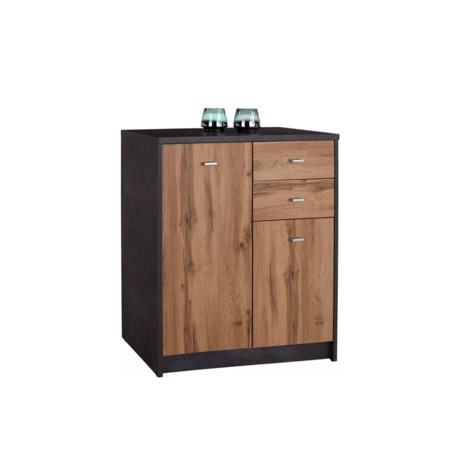 Commode 4-You 2 Portes + 2 Tiroirs Commodes rangements