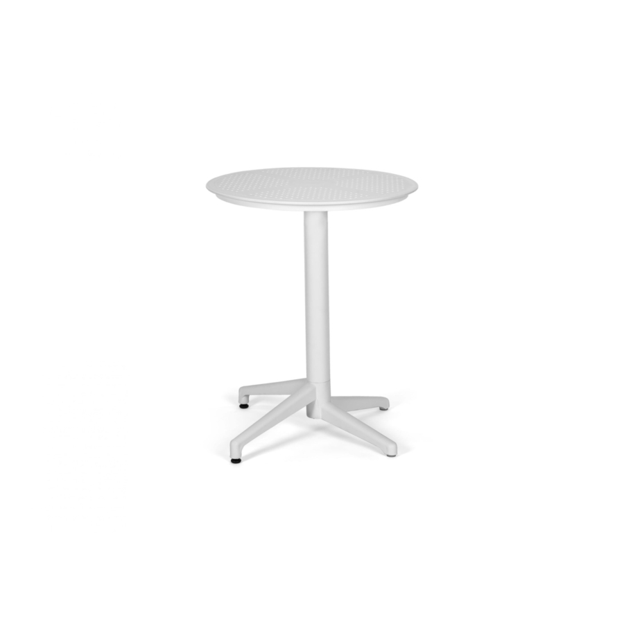 Table Moon Ronde Pliable - Blanc Meuble extérieur