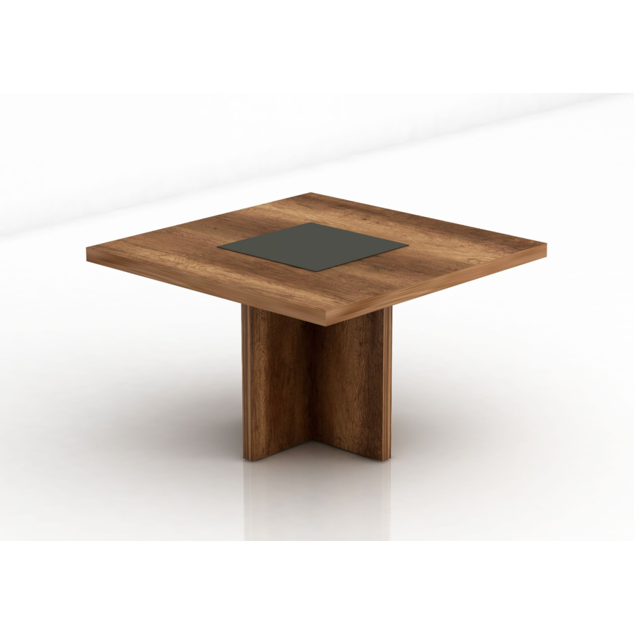 Table De Réunion Carrée Oscar Z - Chêne / Gris Bons plans Bureaux