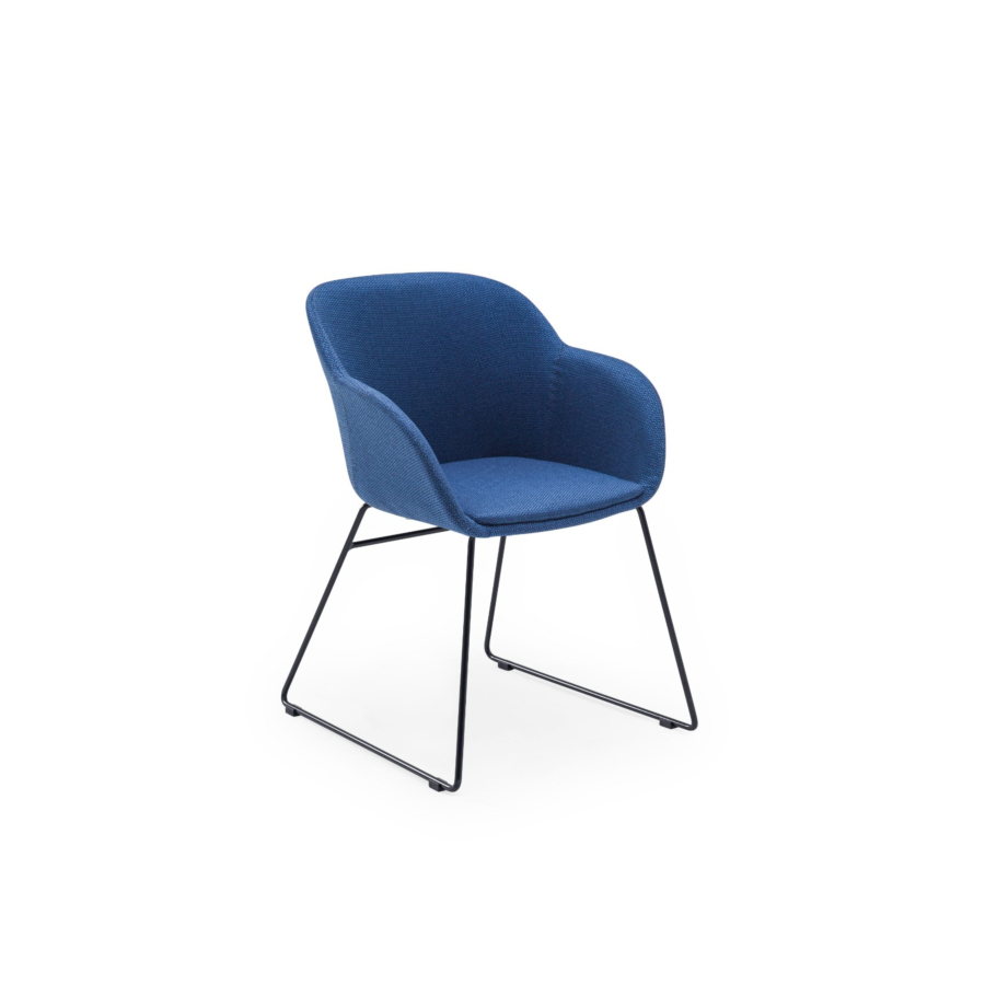 Fauteuil Queen - Bleu Déstockage