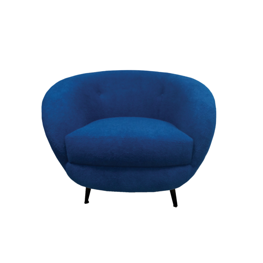 Fauteuil Venise- Bleu Paon Soldes été vague 2