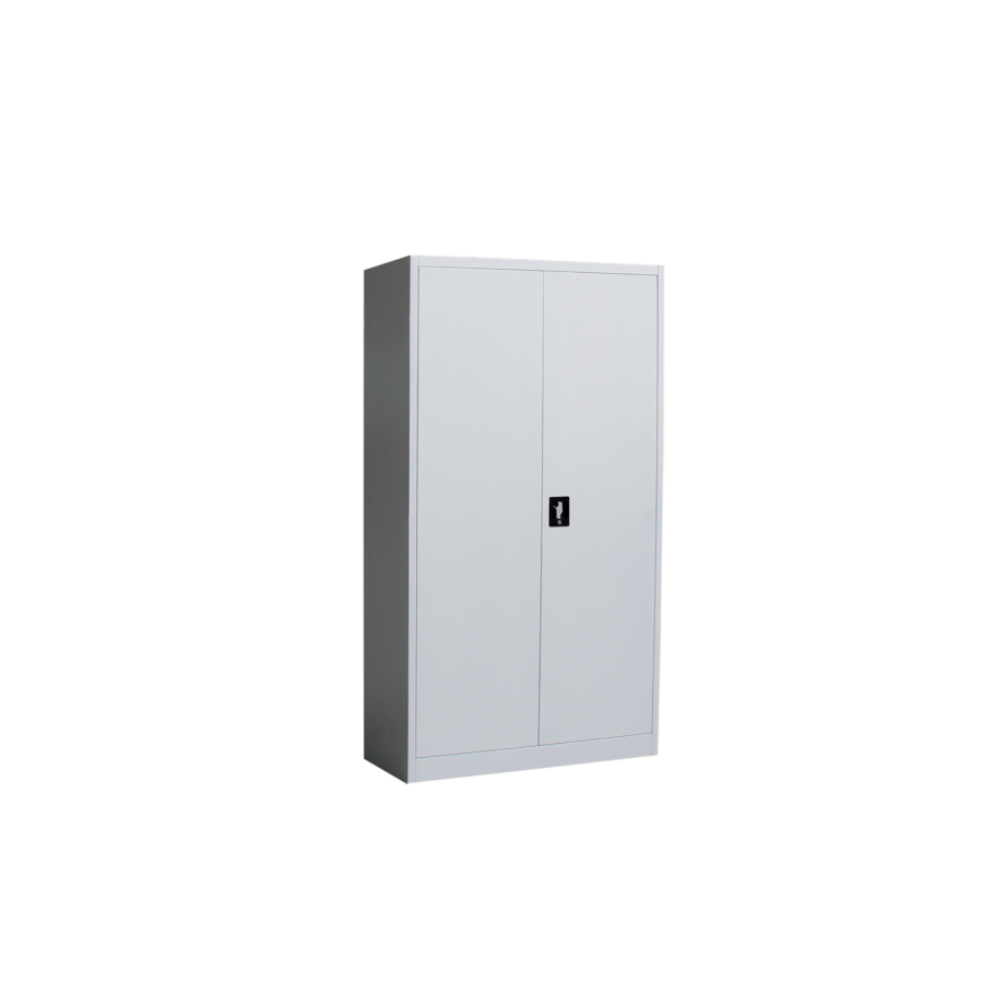 Armoire Steel 85X40X150Cm Portes Battantes - Gris/Blanc Mobilier Pro