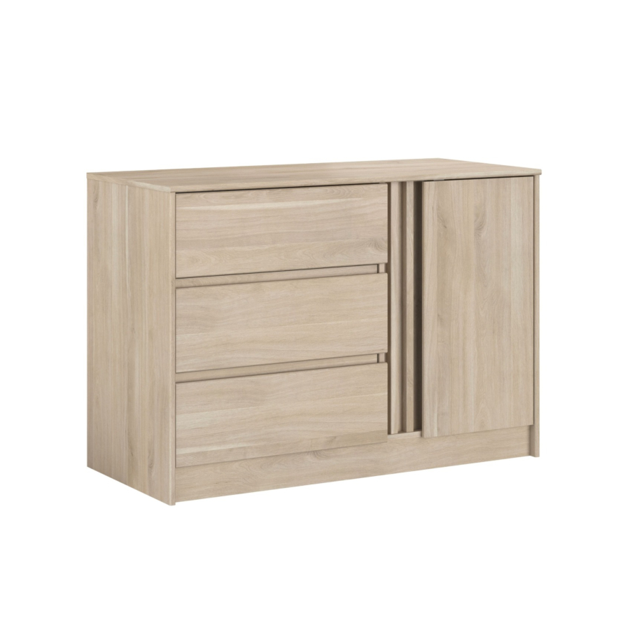 Commode Escale 3 Tiroirs - Chêne Chambre double
