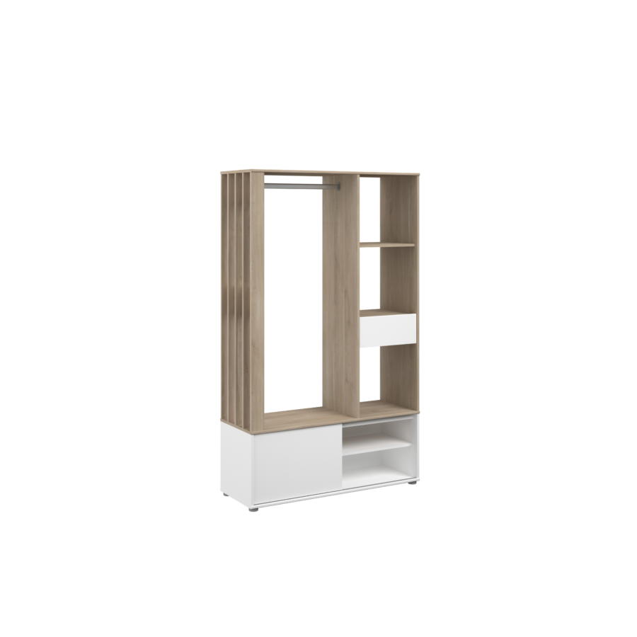 Armoire Aalborg - Chêne / Blanc Armoires