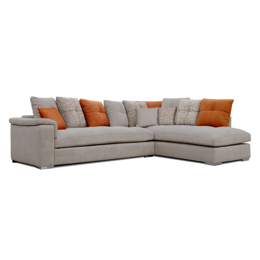 Canapé D'Angle Droit New Evans - Beige Promos printemps