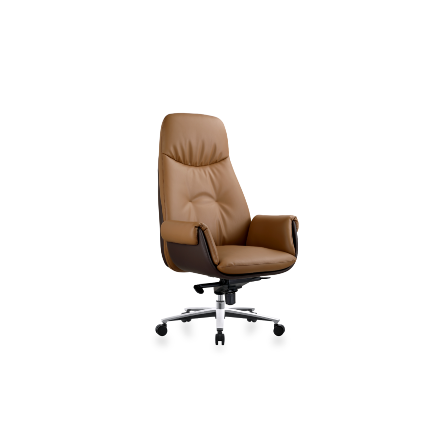 Fauteuil Président New Orcus - Marron Mobilier Pro