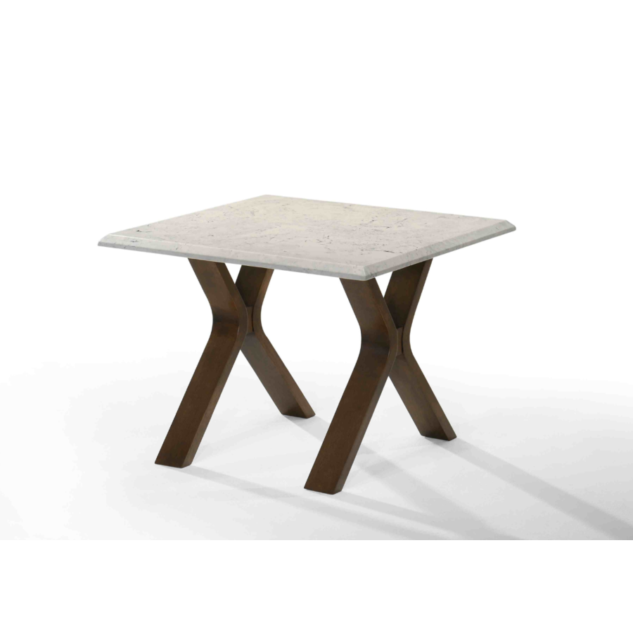 Table De Coin Marcella - Blanc / Marron Offres Ramadanesques