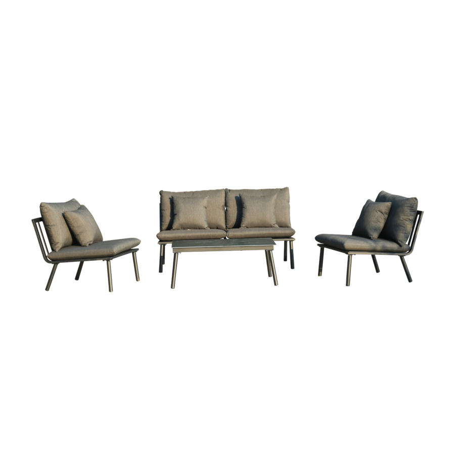 Set De Jardin Valentina  - Noir Meuble extérieur