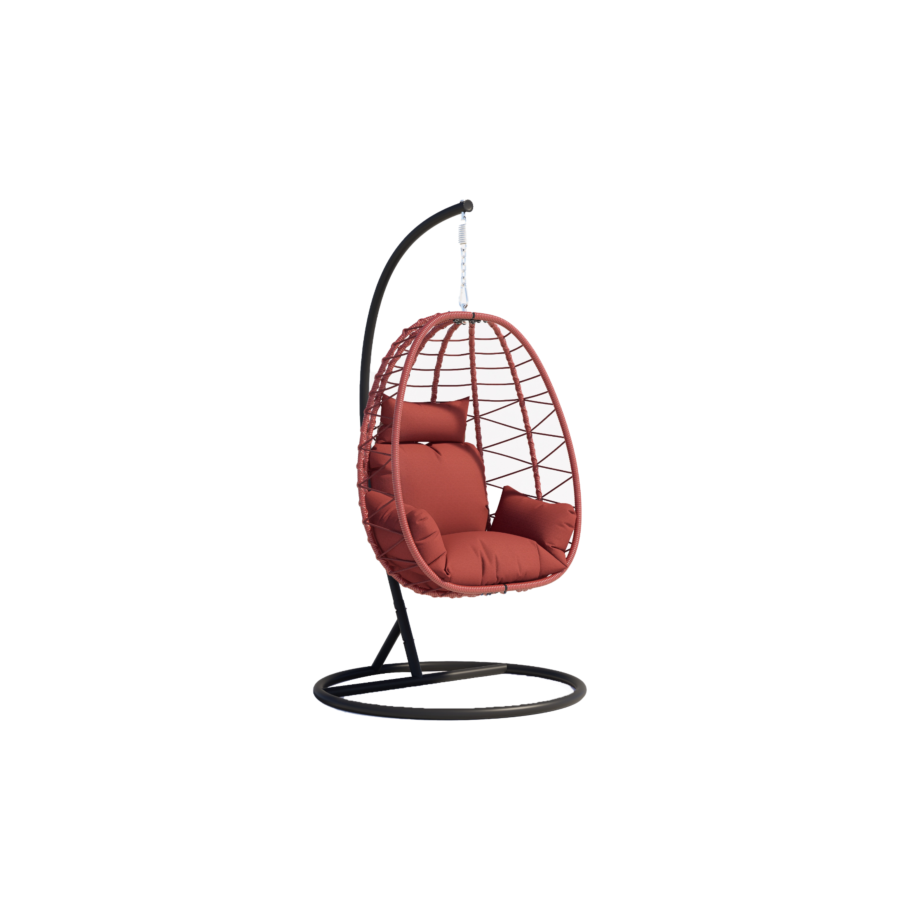 Chaise Pendante Alicia - Rouge Déstockage