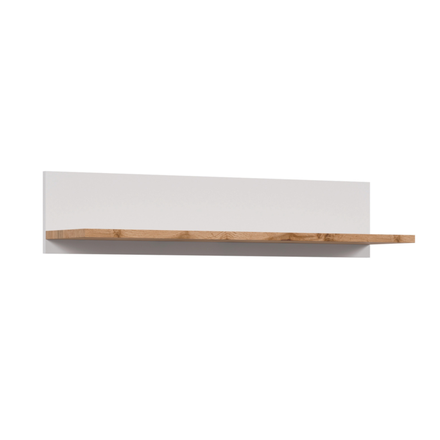 Etagère Holten 106X22X24Cm - Chêne / Blanc Déstockage