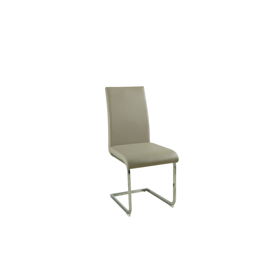 Chaise Nara Pietements Chromés - Taupe Séjour