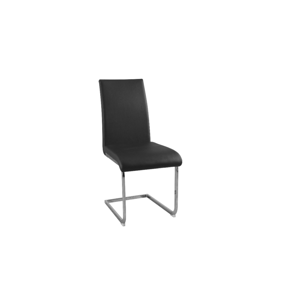 Chaise Nara Pietements Chromés - Noir Séjour
