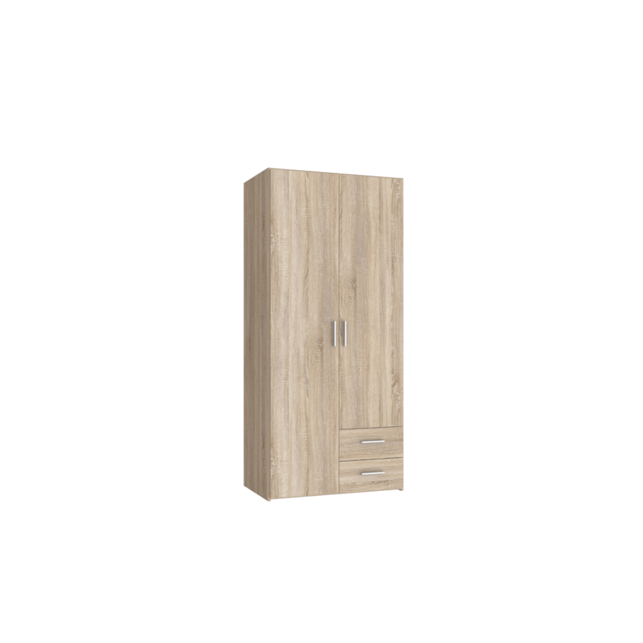 Armoire Telane Avec 2 Portes - Chêne Soldes été