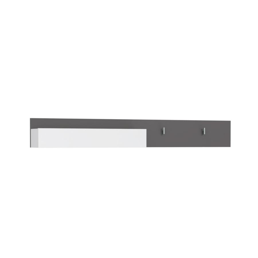 Étagère Murale Quayle - Gris Blanc Déstockage