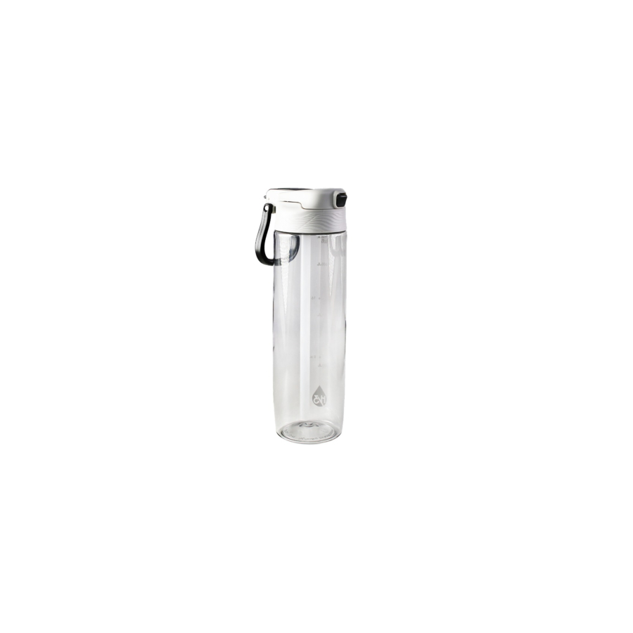 Bouteille De Sport Double Couvercle Paille Intégrée - Gris Art de la table