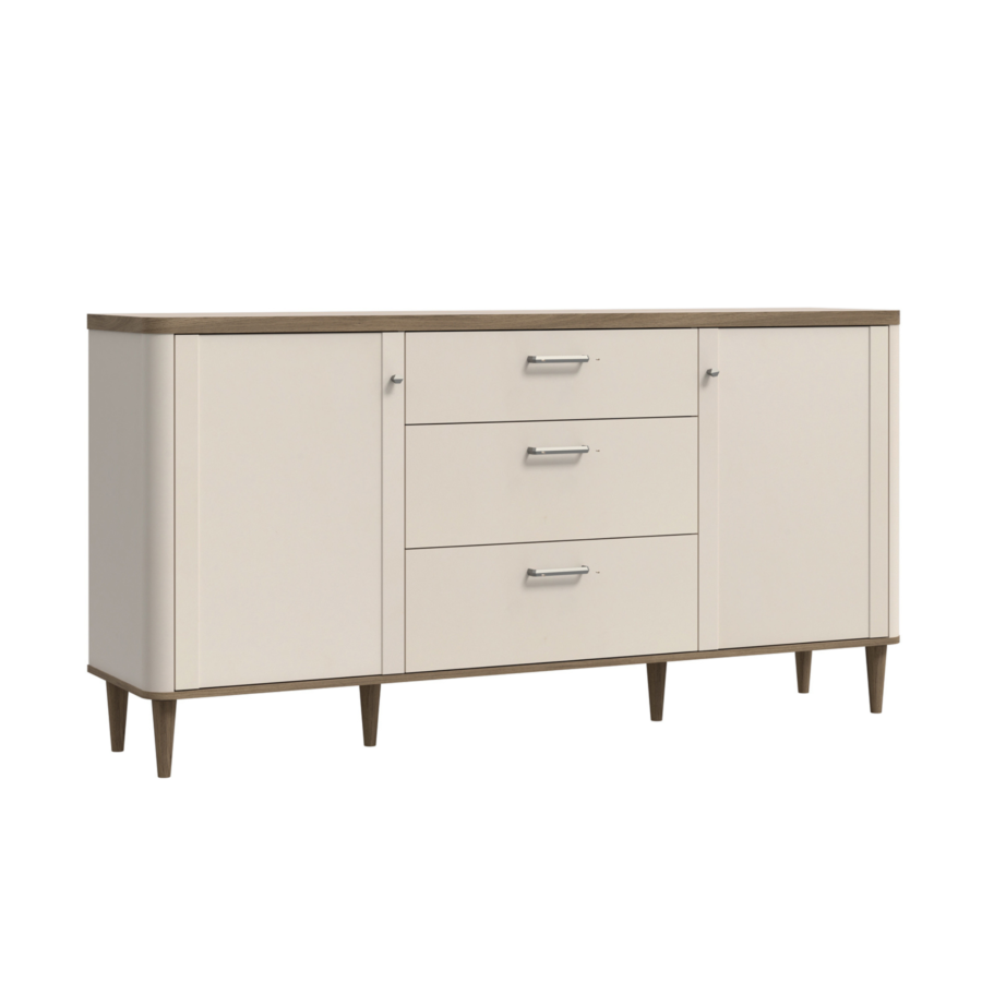 Buffet Lacetti 2 Portes + 3 Tiroirs - Beige Offres Ramadanesques