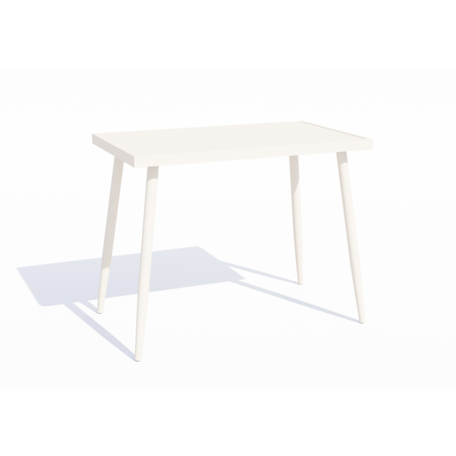 Table Haute Rectangulaire Cargo - Blanc Meubles jardin