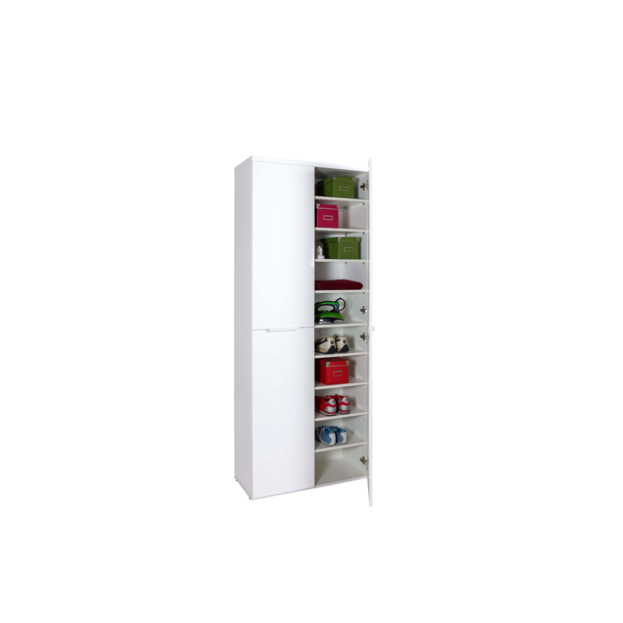 Meuble Multifonction Mundi 2 Portes - Blanc Les Bons Plans