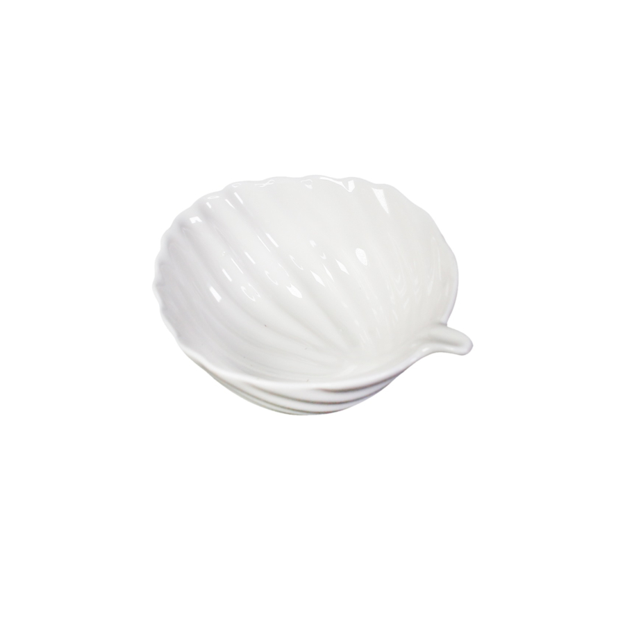 Set Apéritif En Forme Feuille 6 Pièces 10Cm - Blanc Soldes été vague 2