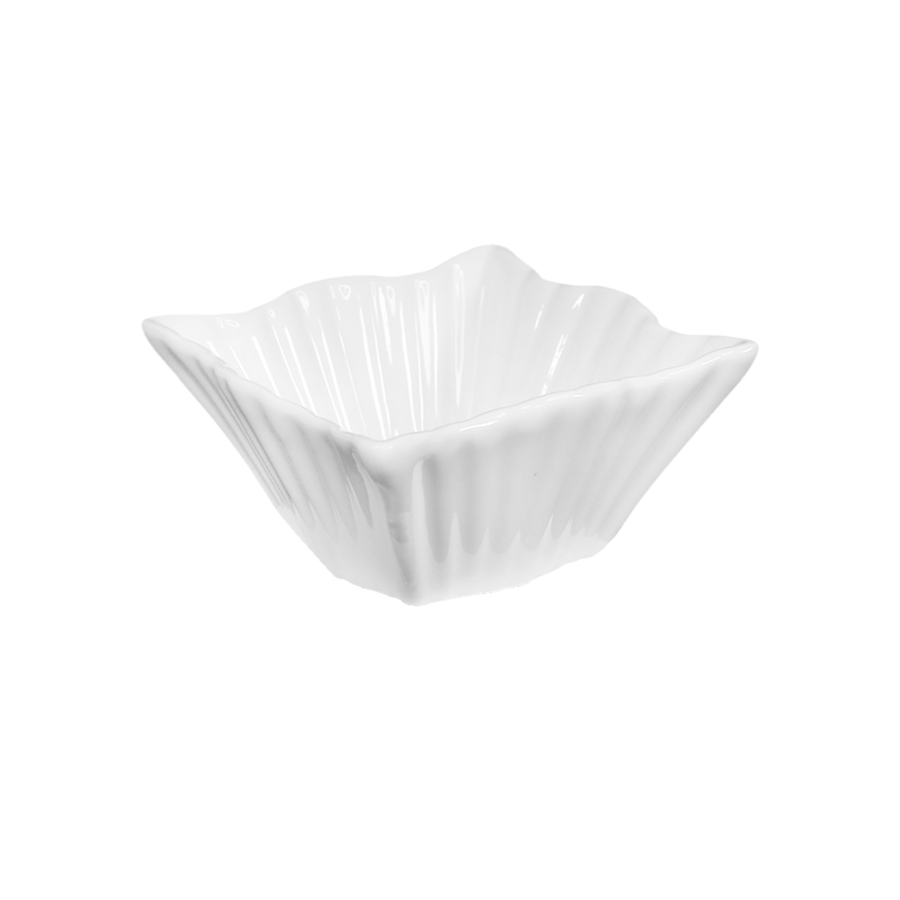 Set Apéritif En Forme Zigzag 6 Pièces 10Cm - Blanc Art de la table