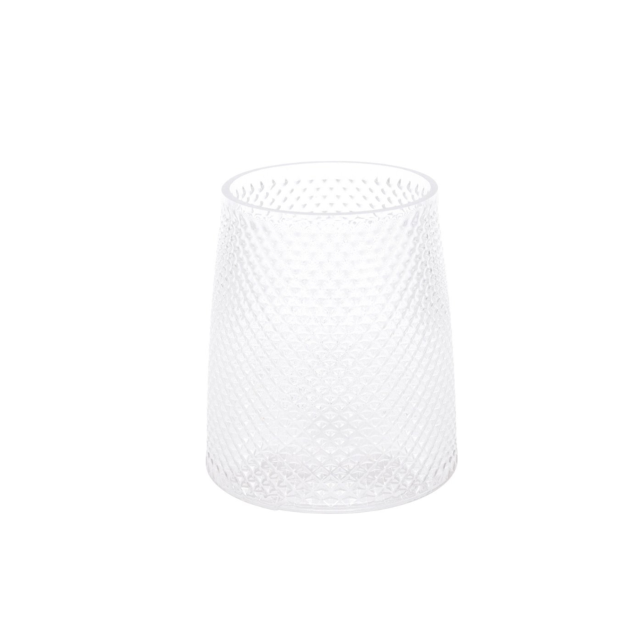 Vase En Verre 13X15Cm - Blanc Vases