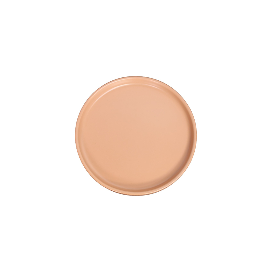Plat En Porcelaine 15,5Cm - Beige Foncé Déstockage