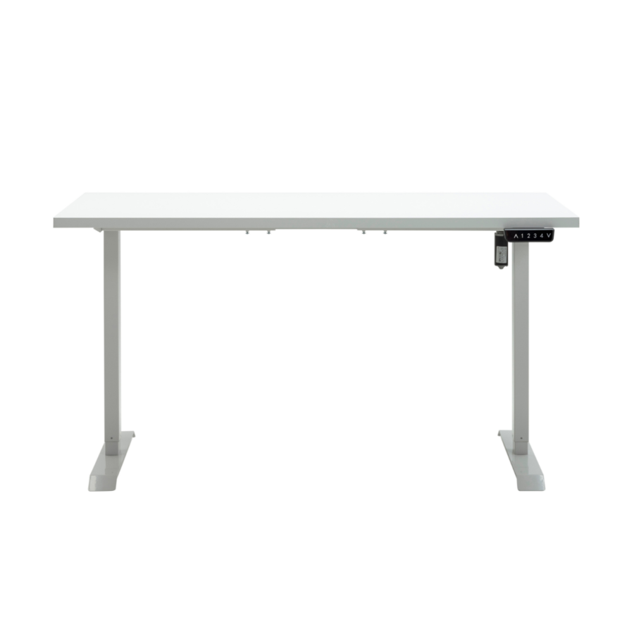 Bureau Assis-Debout Électrique Disegno - Blanc Nacré Bureaux
