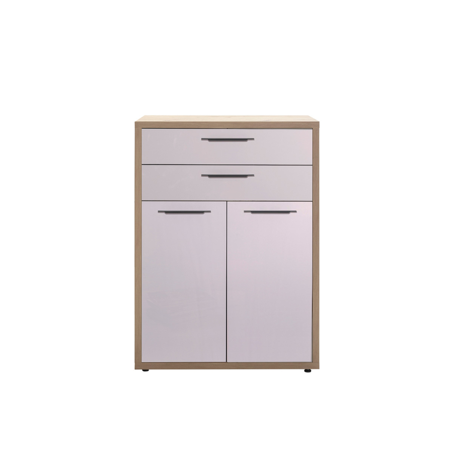 Élément De Rangement Disegno Art 2 Portes + 2 Tiroirs -Blanc Crème / Beige Bons plans Bureaux