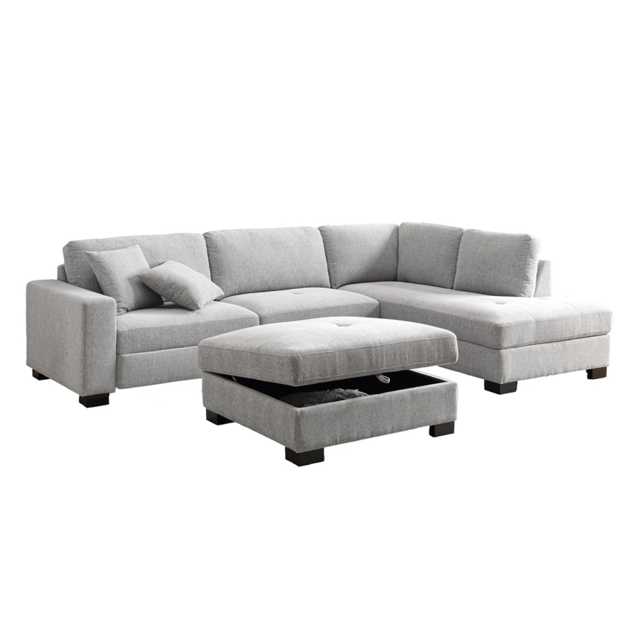 Canapé D'Angle Nova Avec Pouf Sofa
