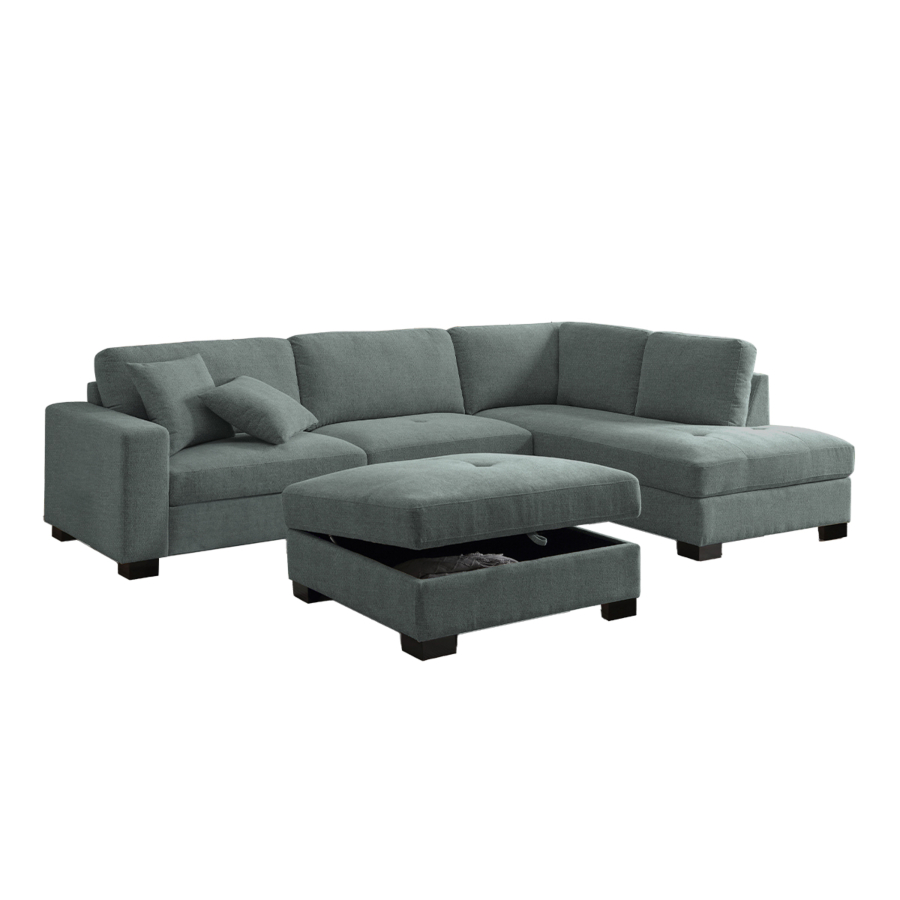 Canapé D'Angle Nova - Gris Foncé Sofa