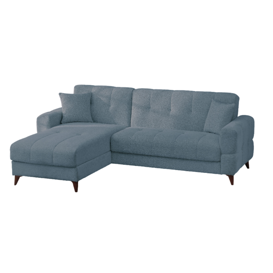 Canapé D'Angle Versay Réversible Avec Fonction Lit - Vert Eau Sofa