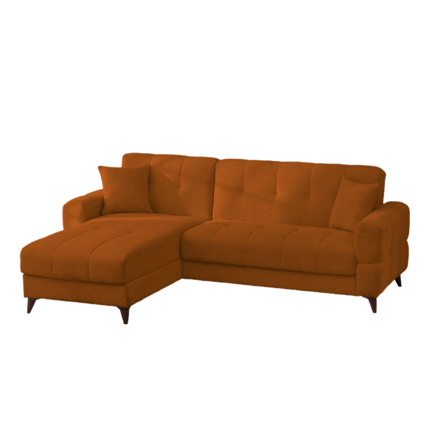 Canapé D'Angle Versay Réversible Avec Fonction Lit - Terracotta Sofa