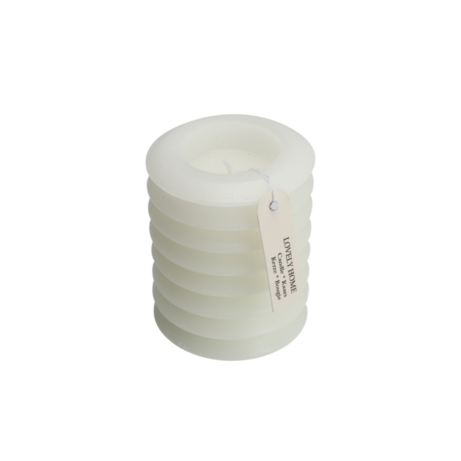 Bougie 10Cm - Blanc Bougies décoratives