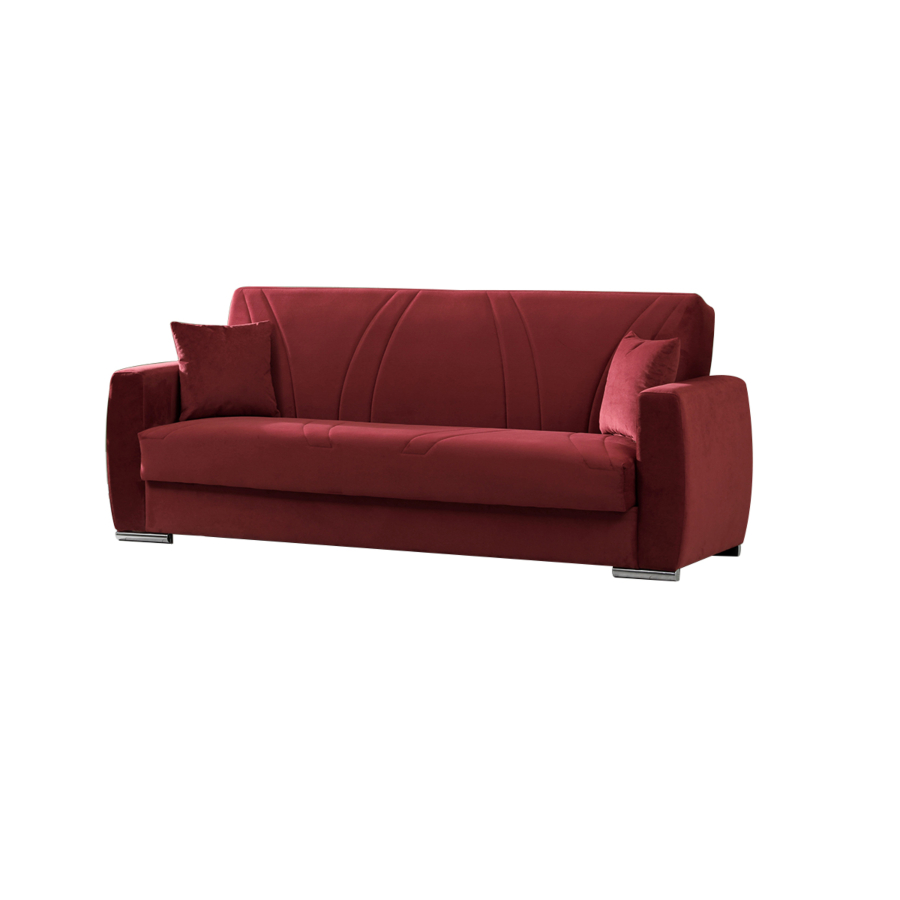 Canapé Lit Clic Clac New Dahlia - Rouge Sofa